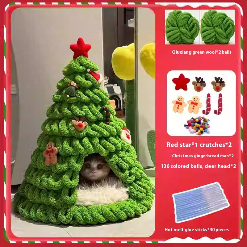 Christmas Tree Cat Nest DIY Kit