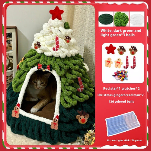 Christmas Tree Cat Nest DIY Kit