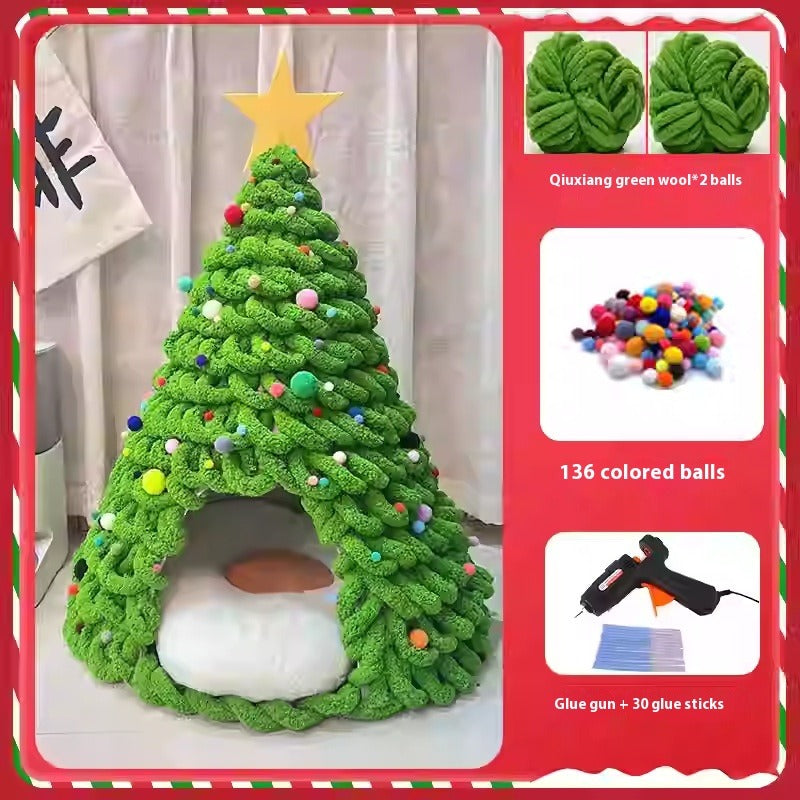 Christmas Tree Cat Nest DIY Kit