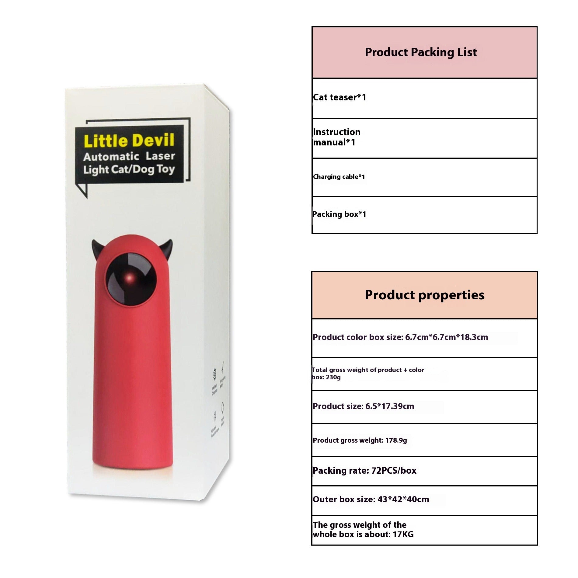 Cat Teaser Pet Toy Infrared Smart Automatic