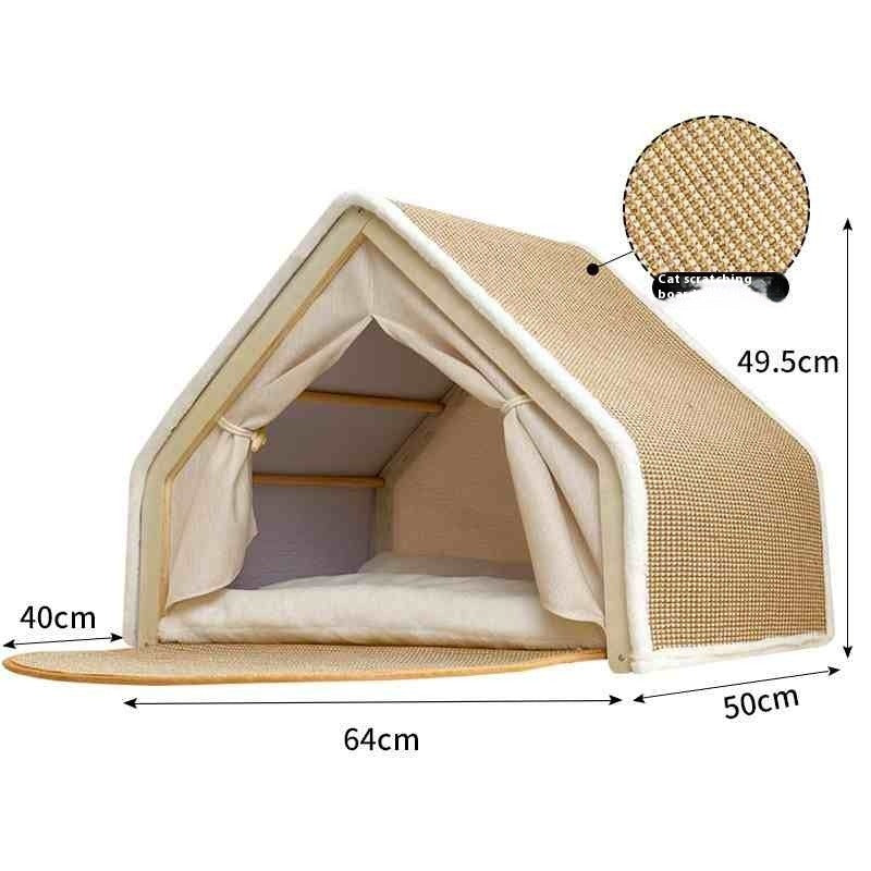 Sisal Cat Tent Scratch Board