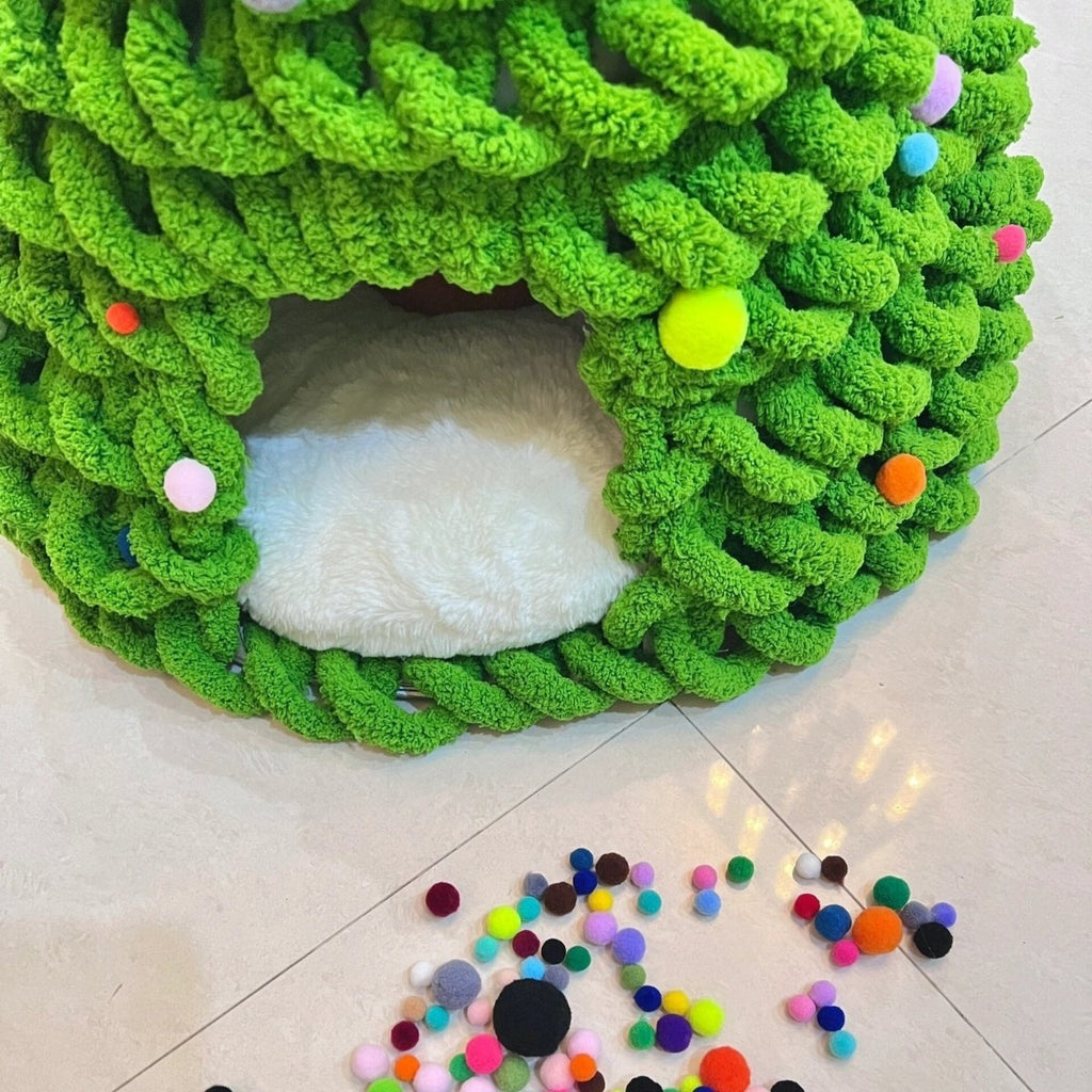 Christmas Tree Cat Nest DIY Kit