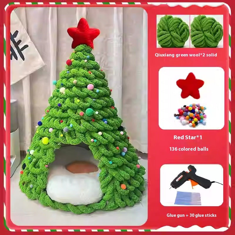 Christmas Tree Cat Nest DIY Kit