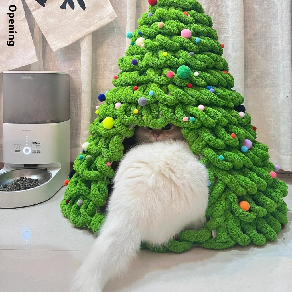 Christmas Tree Cat Nest DIY Kit