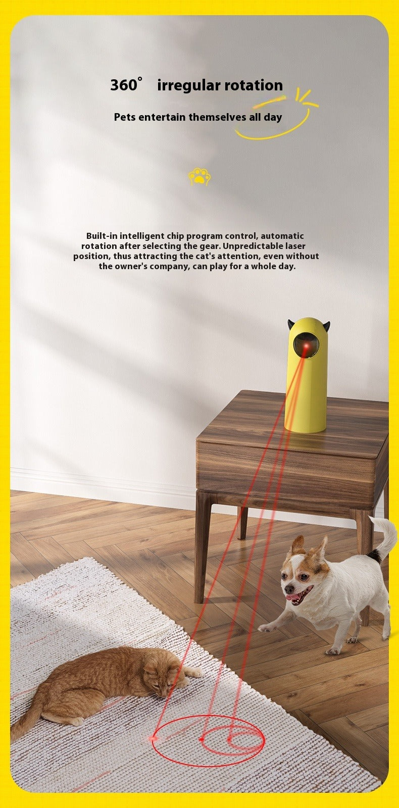 Cat Teaser Pet Toy Infrared Smart Automatic