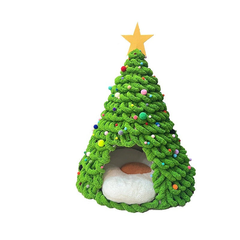 Christmas Tree Cat Nest DIY Kit